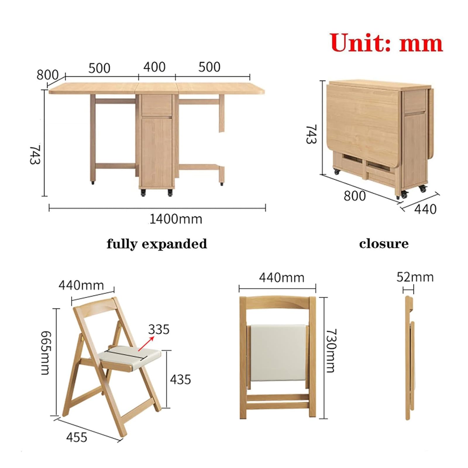 Amazon.co.jp: 伸縮式折りたたみダイニングテーブルセット、多機能
